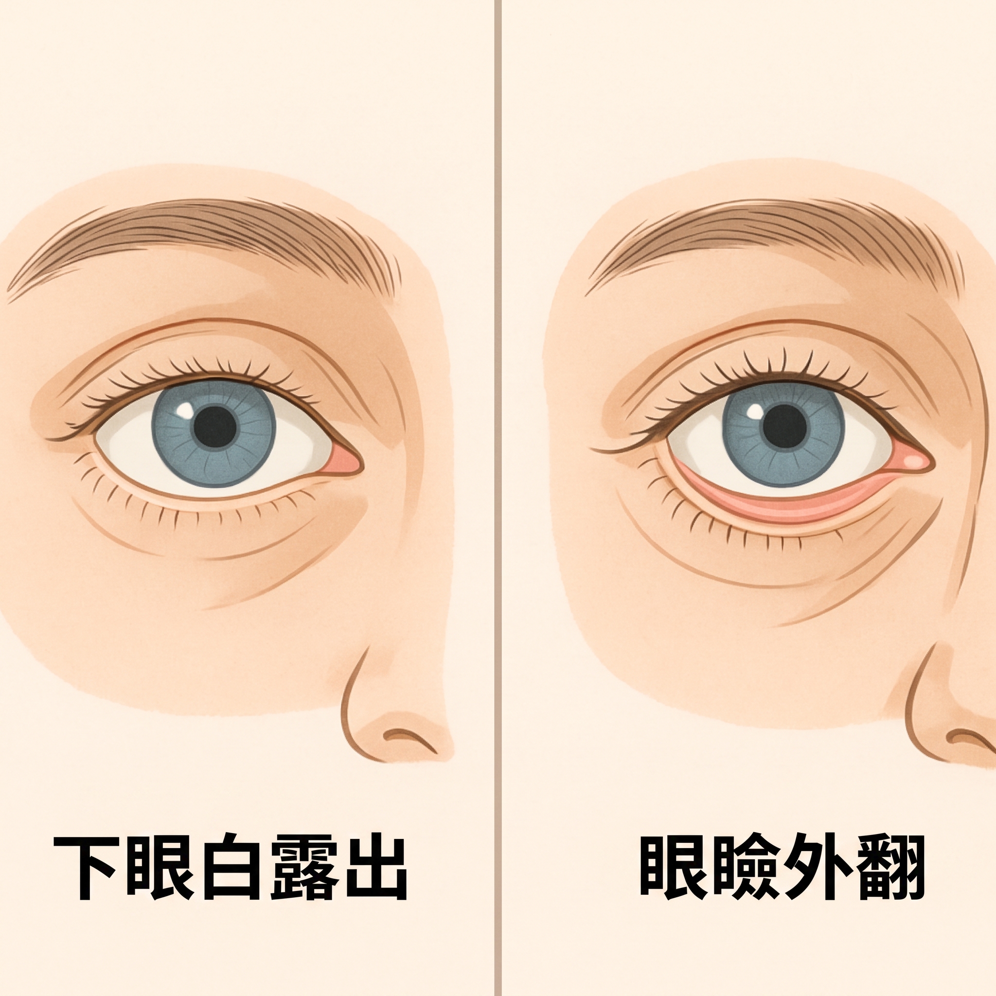 下眼瞼整形手術技巧:預防圓眼症 I