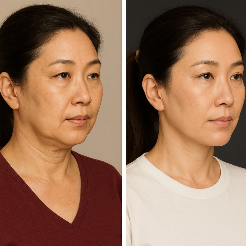 60대 안면거상수술 후기: 팔자주름·심술보·이중턱 개선하는 방법