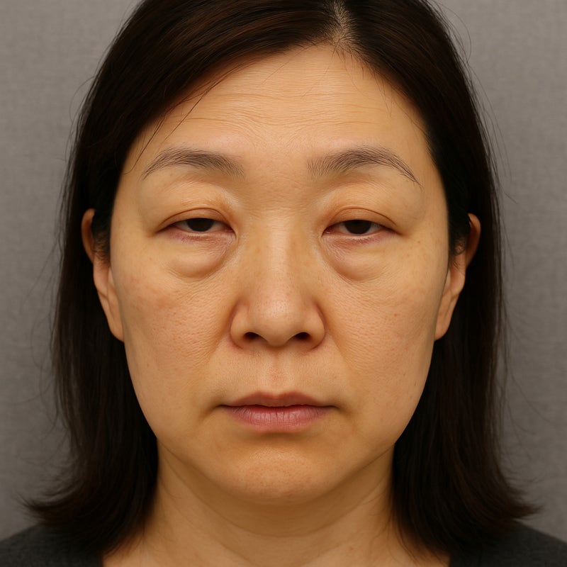 네 번째 쌍꺼풀 재수술, 상안검수술과 눈매교정으로 대칭을 잡다