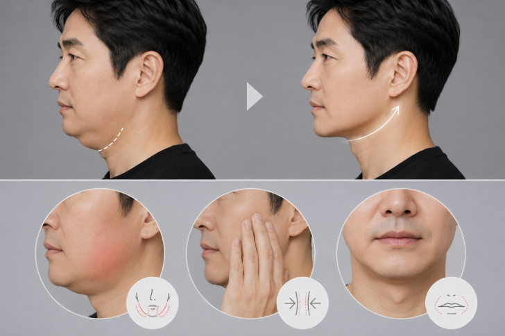 If you're nervous about male facelift reviews, let's explain based on actual cases 사진 8