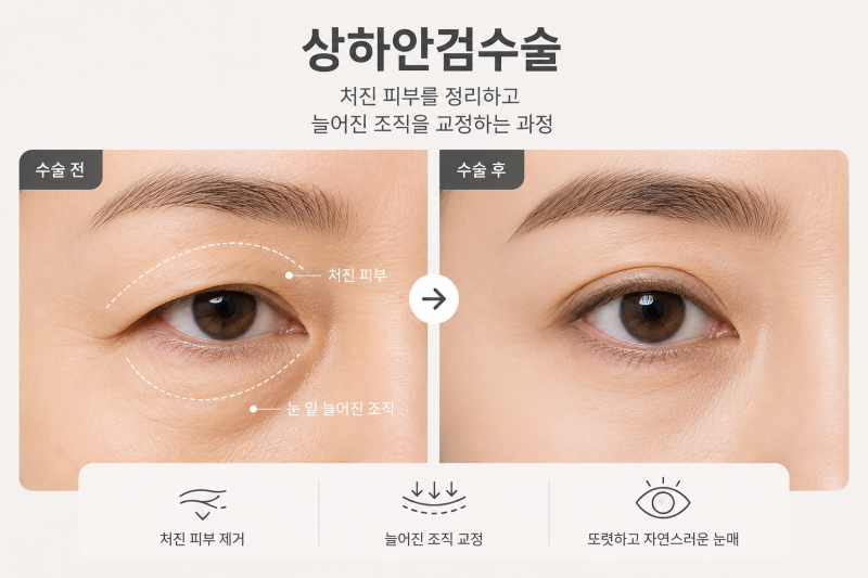 상하안검수술 후 회복기간, 붓기 빠지는 시기와 관리법 총정리
