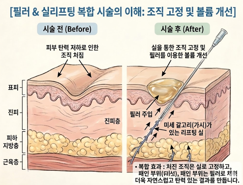 法令紋拉提，如果只打填充物覺得不夠，為什麼需要埋線拉提？ 사진 8