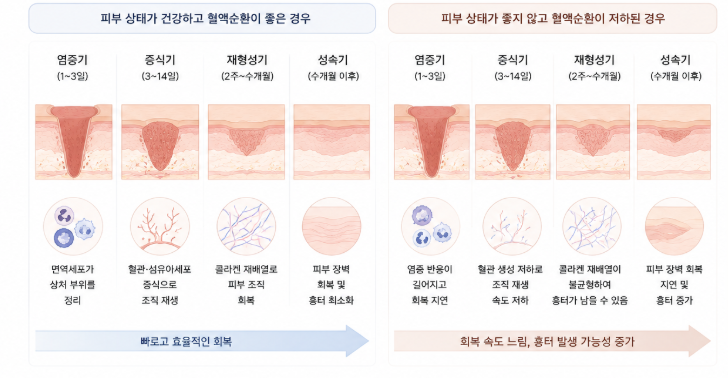 안면거상 흉터, 시간이 지나도 남는 사람과 옅어지는 사람의 차이