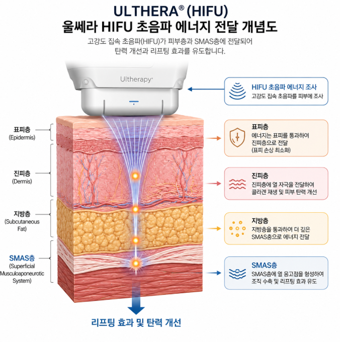 압토스 울쎄라 비교, 리프팅 효과를 결정하는 핵심 포인트 사진 4