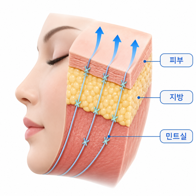 민트실리프팅 부작용, 딤플·처짐이 생기는 이유와 회복 과정 사진 4