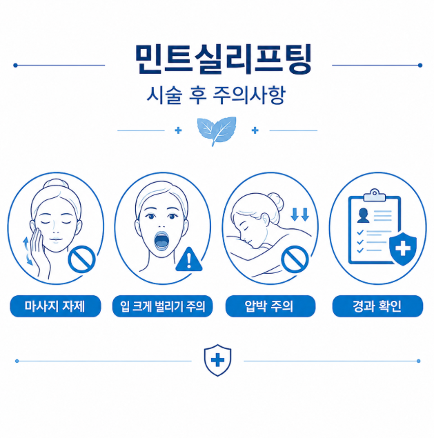 민트실리프팅 부작용, 딤플·처짐이 생기는 이유와 회복 과정 사진 12