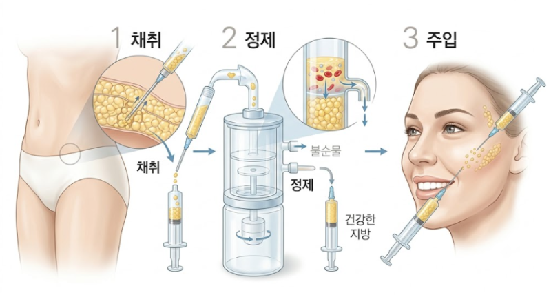 ما هي المعايير التي ترفع معدل بقاء دهون الوجه المزروعة في عيادة جراحة التجميل في جانجنام؟ 사진 5