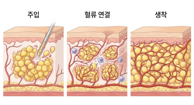ما هي المعايير التي ترفع معدل بقاء دهون الوجه المزروعة في عيادة جراحة التجميل في جانجنام؟ 사진 4