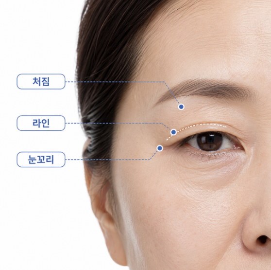 50대 상안검, 쌍꺼풀수술과 무엇이 다를까요? 사진 4