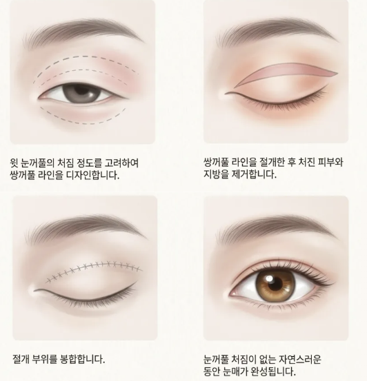 눈처짐 리프팅, 상안검수술과 눈썹하거상술 어떻게 다를까? 사진 5
