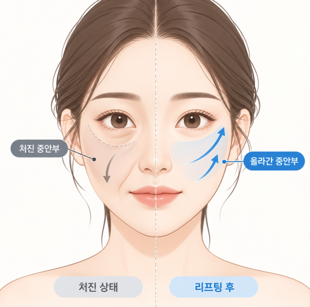 중안부리프팅, 필러만으로 해결되지 않는 얼굴처짐이라면? 사진 4