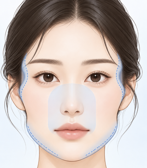 땅콩형, 중안부가 길어 보이고 둥근턱선까지 고민이라면? 사진 2